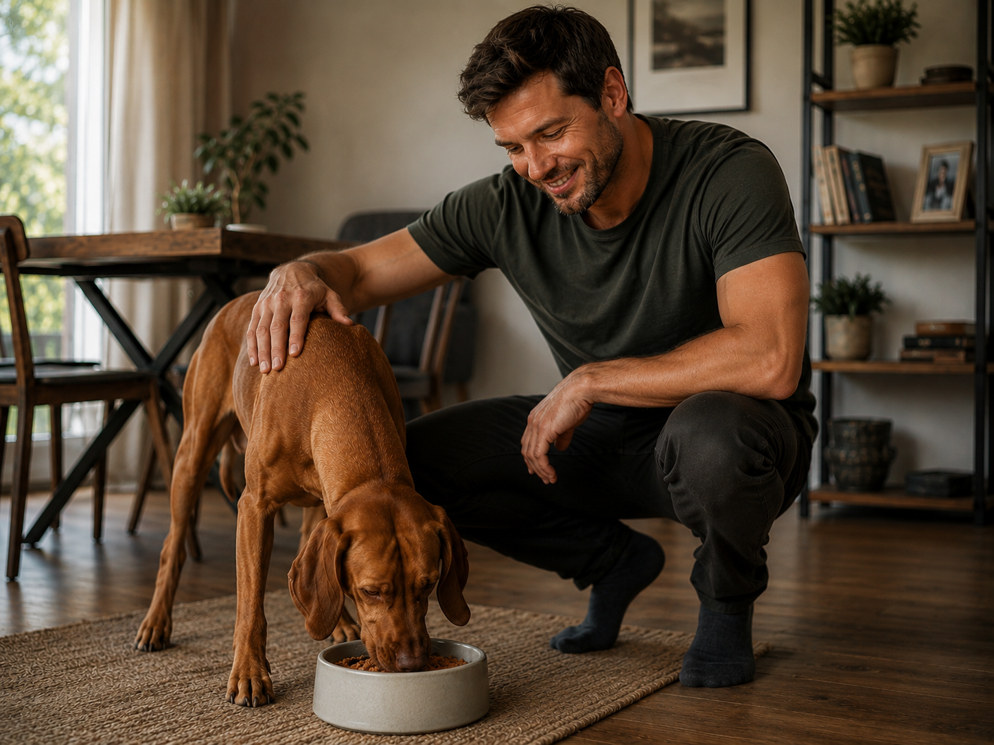 Hund mit Anifit-Futter